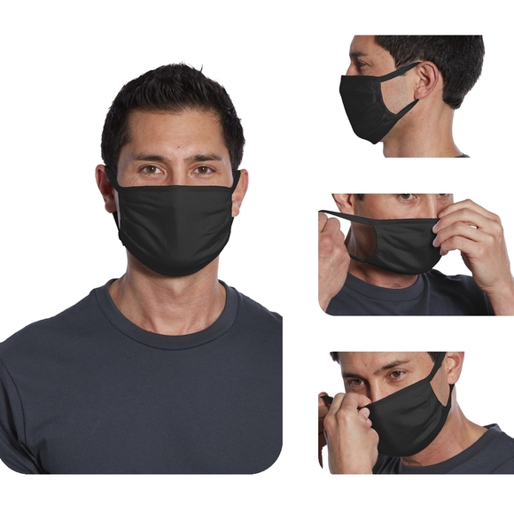 5⭐ Smile 100% Cotton Jersey Adult Face Mask - Picture 6 of 10